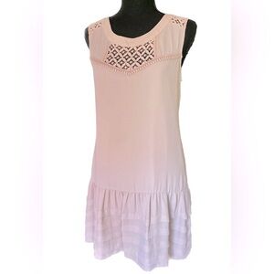 Pink Drop-waist Sheath Dress